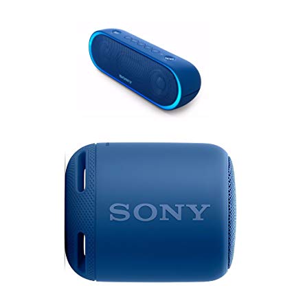 Sony EXTRA BASS XB20 and XB10 Water-resistant Portable Bluetooth, LDAC, NFC Wireless Speakers,Blue (2017)