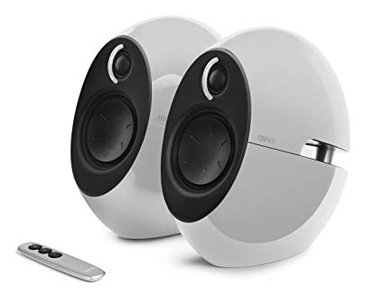 Edifier USA e25HD Luna Eclipse HD 2.0 Bluetooth Speakers with Digital Optical Input (White)